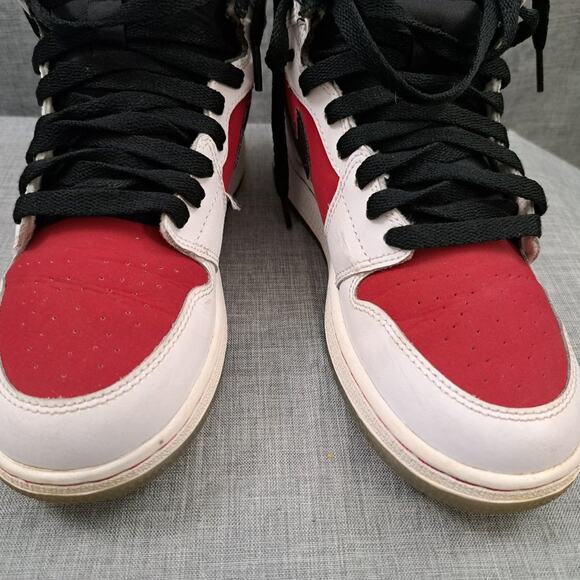 Nike Air Jordan 1 Mid GS size 4.5y 4.5 575441-123 RARE vi Carmine 2014 - Picture 12 of 15